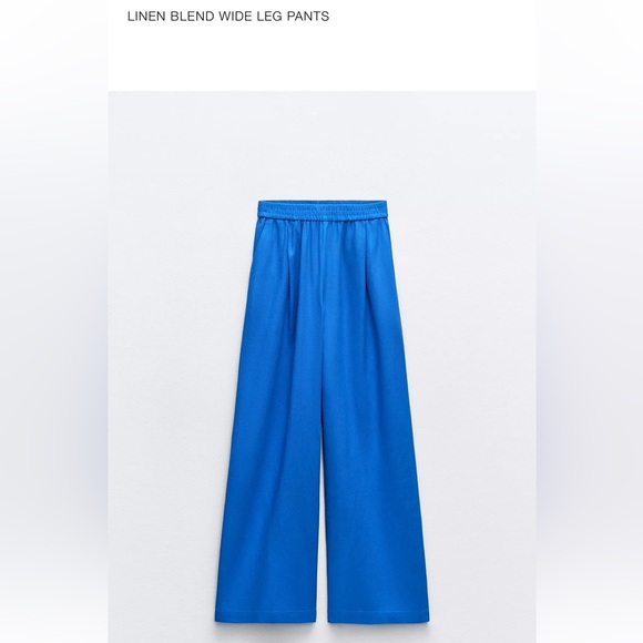 Zara Blue Matching Linen Set - Picture 7 of 7